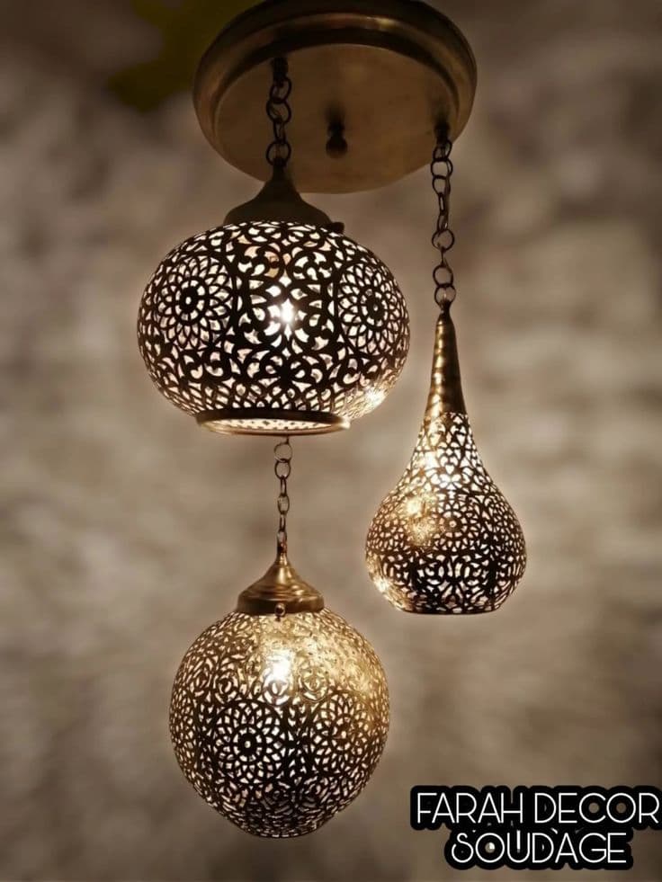 Moroccan Style Hanging Pendant Lamp – Variant 10 - View 1
