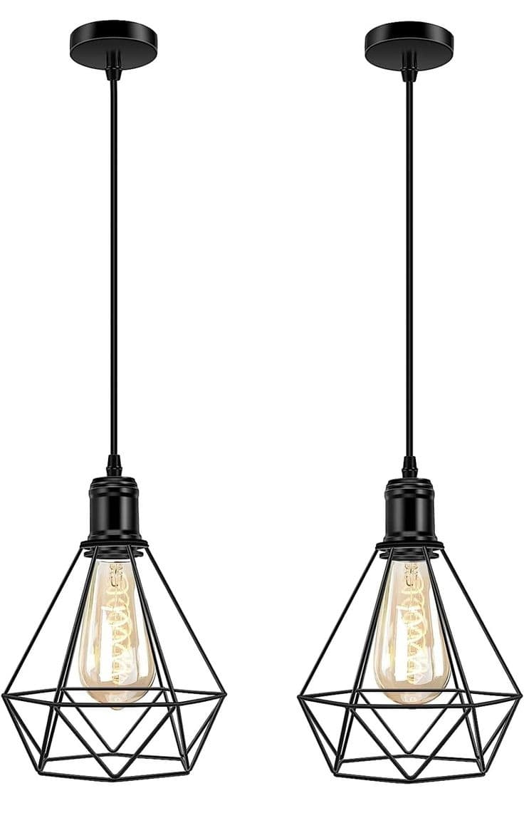 Iron Cage Pendant Light – Variant 11 - View 1