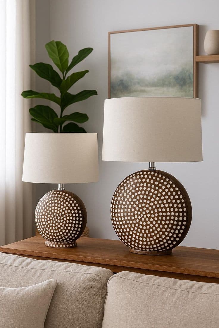 Ceramic Base Bedside Lamp – Variant 12 - View 1