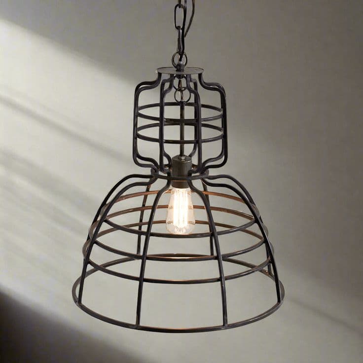 Iron Cage Pendant Light – Variant 46 - View 1