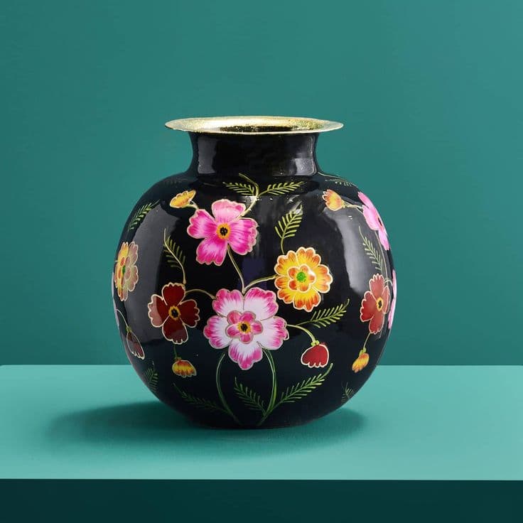 Hand-Painted Ceramic Flower Vase – Design 35 - View 1